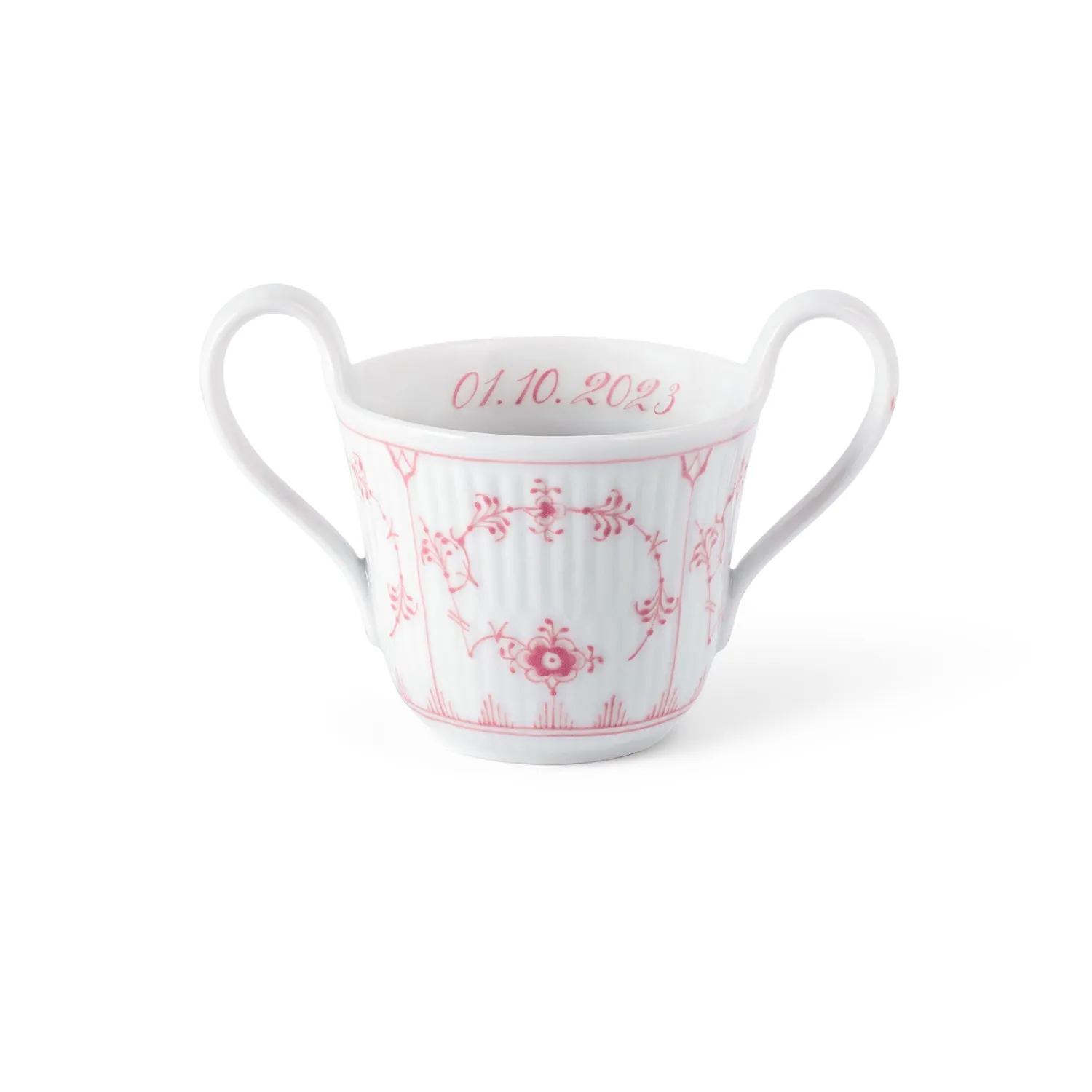 Kgl. Porcelæn Musselmalet Riflet babykop 13 cl Bespoke