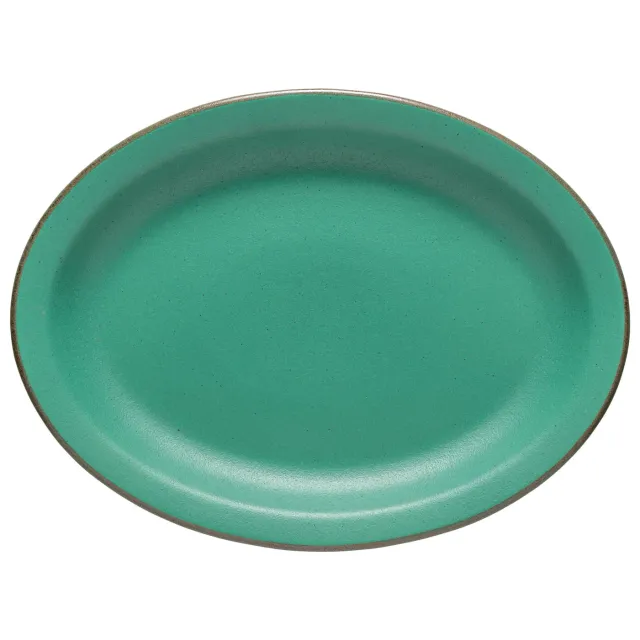 Costa Nova Positano ovalt fad aloe green mat glasur