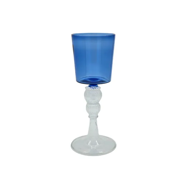 Les Ottomans Alto vinglas blå farvet glas