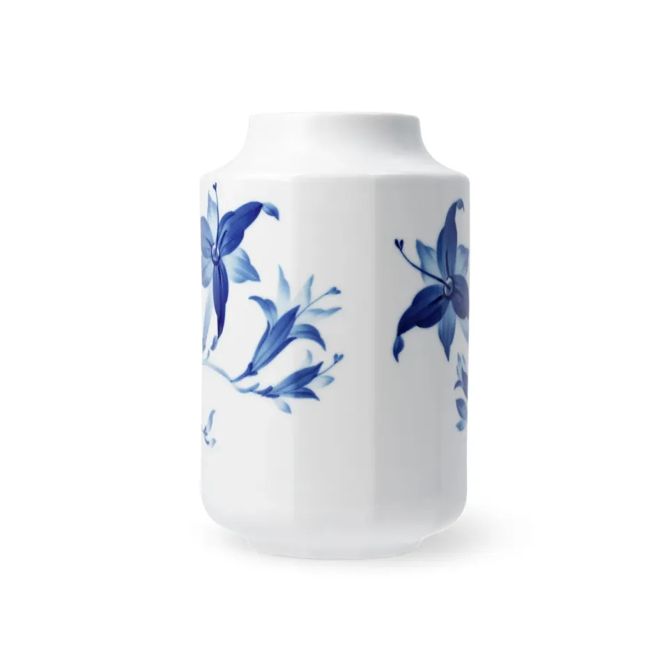 Kgl. Porcelæn Blomst vase Daglilje 20 cm blå