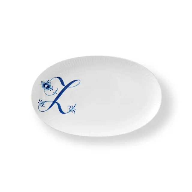 Kgl. Porcelæn Alfabet asiet Z 23,5 cm personlig
