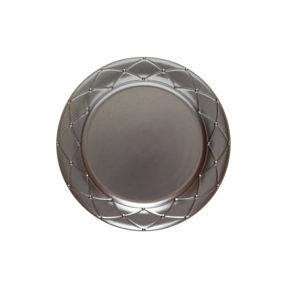 Costa Nova Meridian middagstallerken 27 cm metallic brun