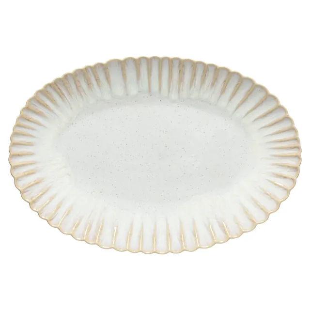 Costa Nova Mallorca ovalt fad sand beige blank