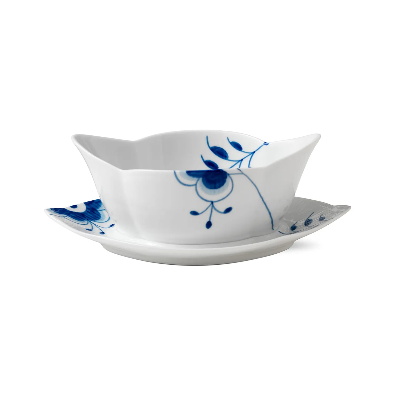 Kgl. Porcelæn Blå Mega Riflet sauceskål 55 cl