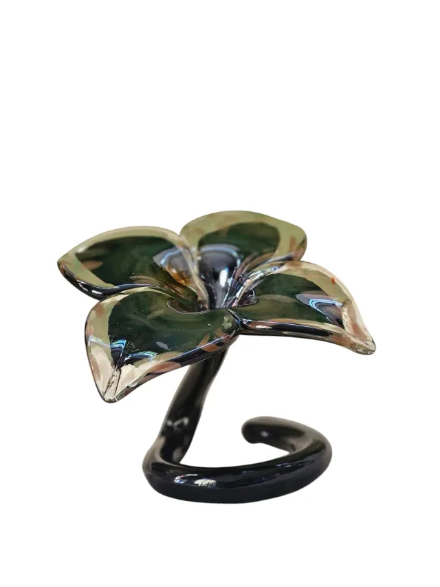 Les Ottomans Black Lily dekorationsglas sort