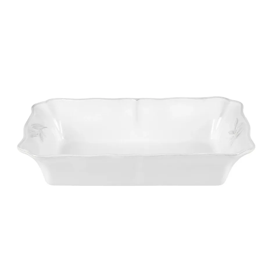 Costa Nova Alentejo Rectangular Baker fad hvid stentøj