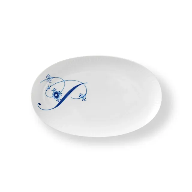 Kgl. Porcelæn Alfabet asiet P 23,5 cm håndmalet