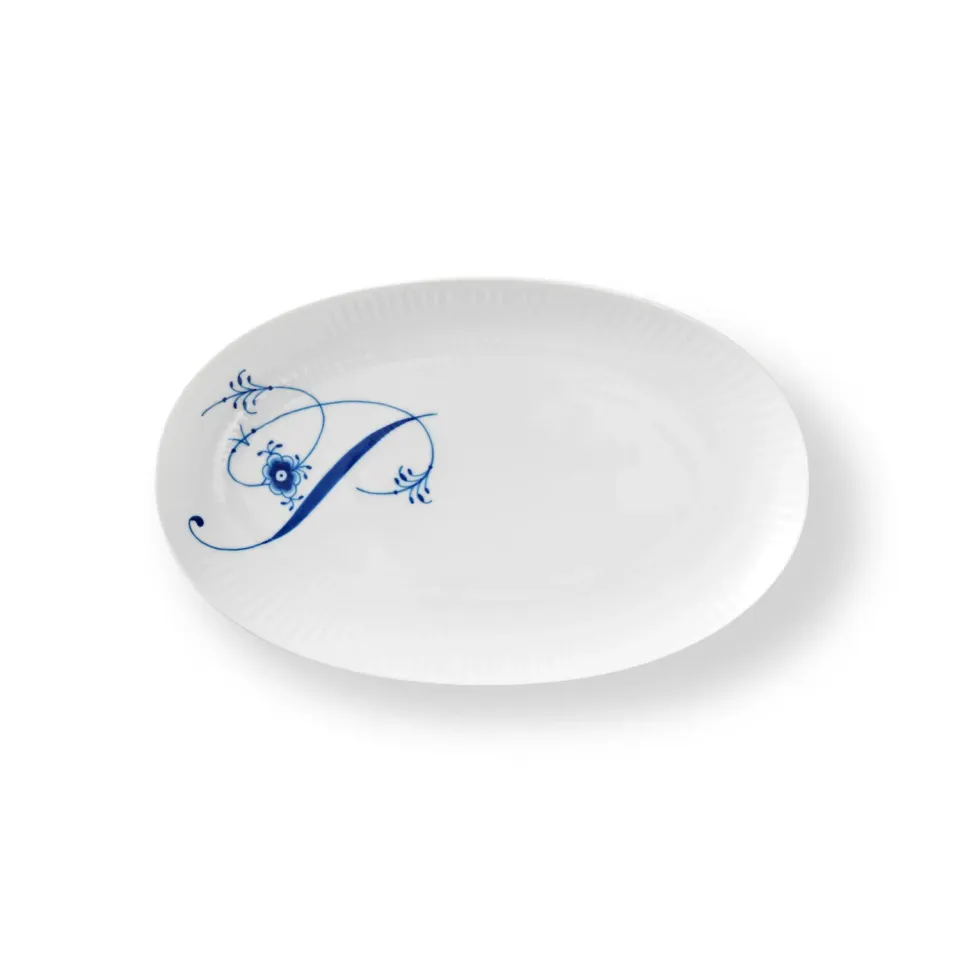 Kgl. Porcelæn Alfabet asiet P 23,5 cm håndmalet