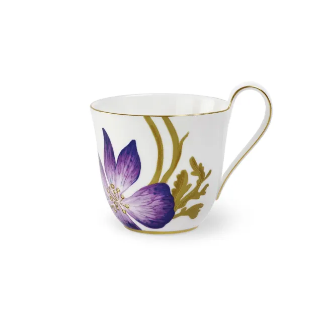 Kgl. Porcelæn Flora højhankskop 33 cl stedmoderblomst