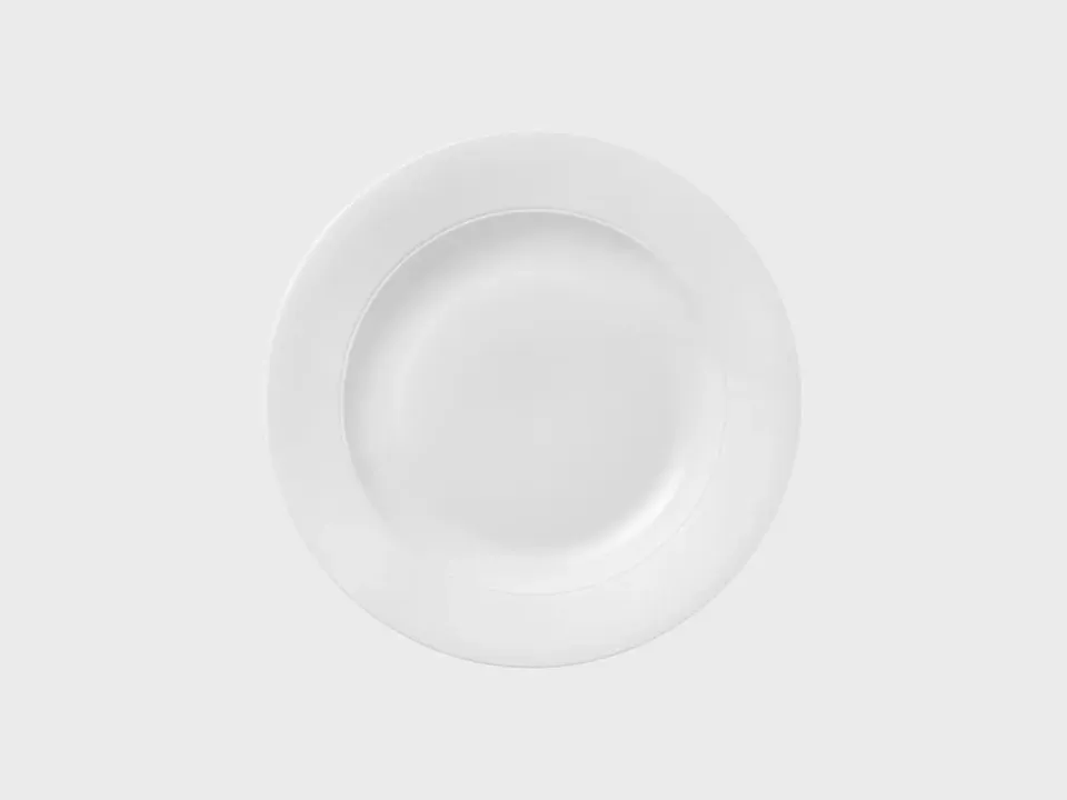 Nymphenburg Lotos dyb tallerken 24 cm hvid biskuit