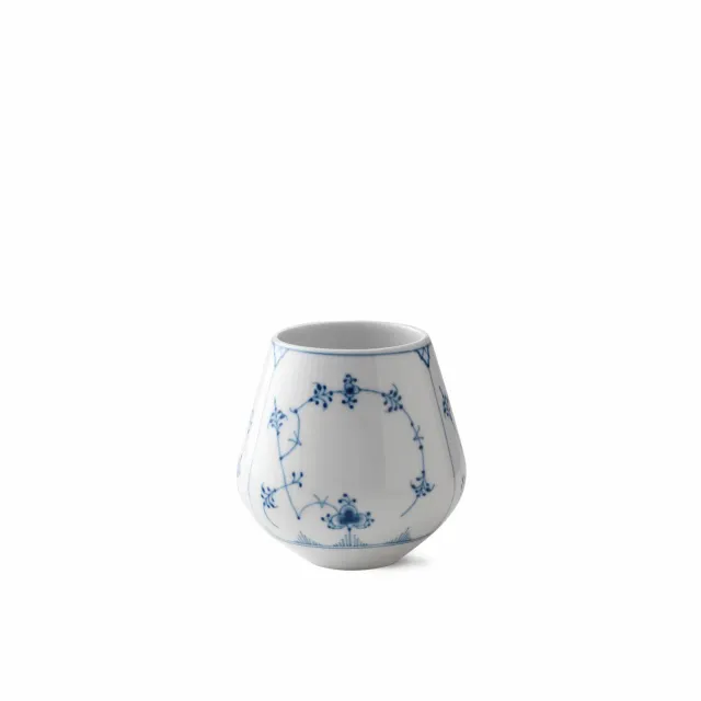 Royal Copenhagen Musselmalet Riflet vase 12 cm porcelæn