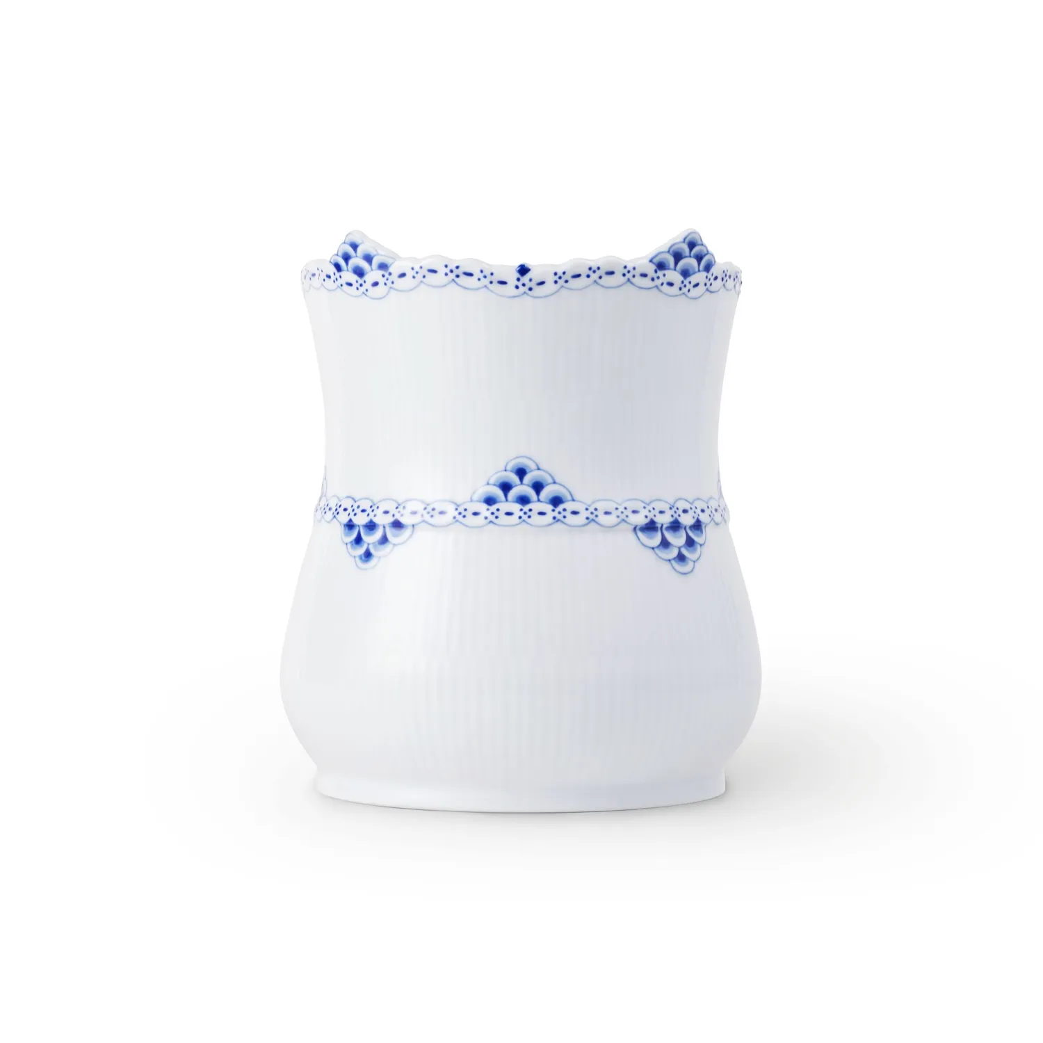 Kgl. Porcelæn Prinsesse vase 17 cm hvid blonde