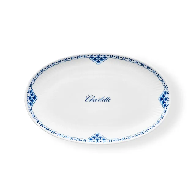 Royal Copenhagen Prinsesse asiet Bespoke 23,5 cm navn