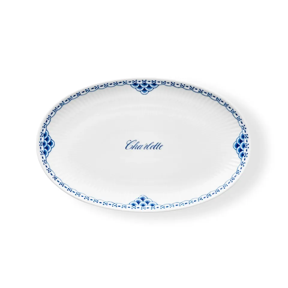 Royal Copenhagen Prinsesse asiet Bespoke 23,5 cm navn
