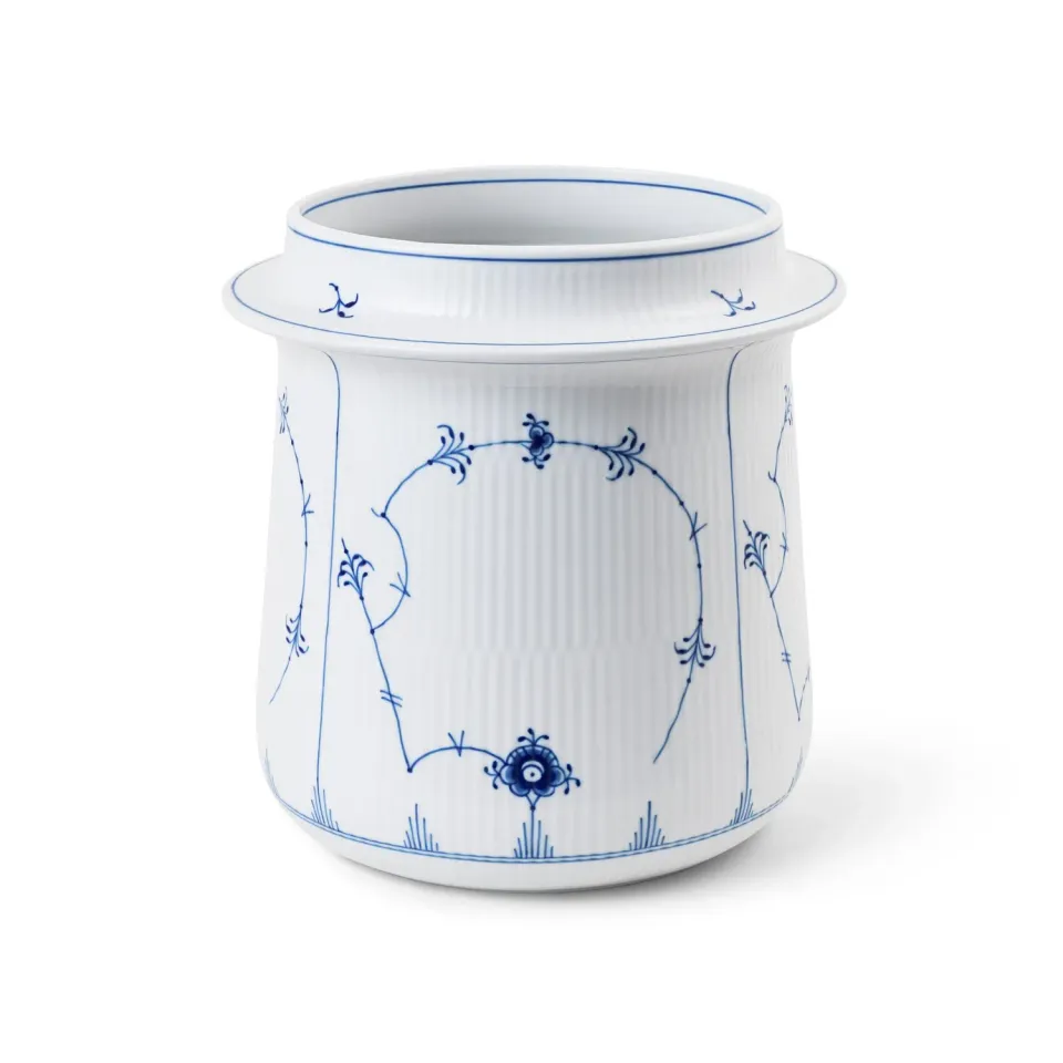 Royal Copenhagen Musselmalet Riflet vinkøler 21,5 cm