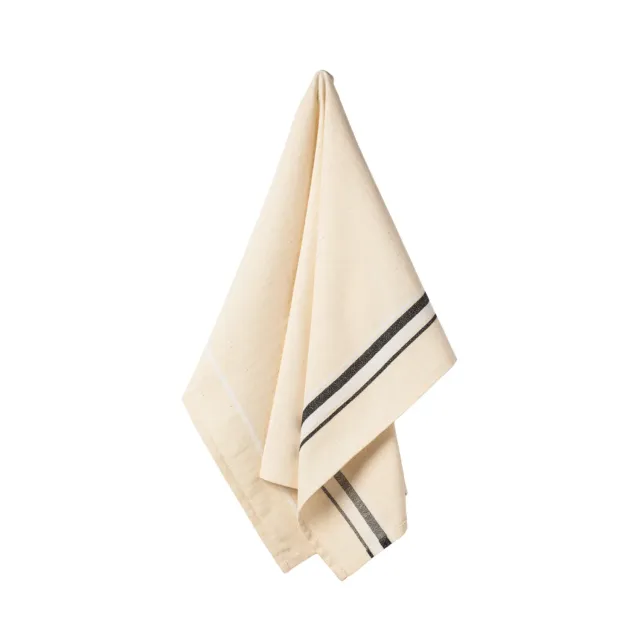 Costa Nova French Stripe viskestykker 2 stk sort bomuld