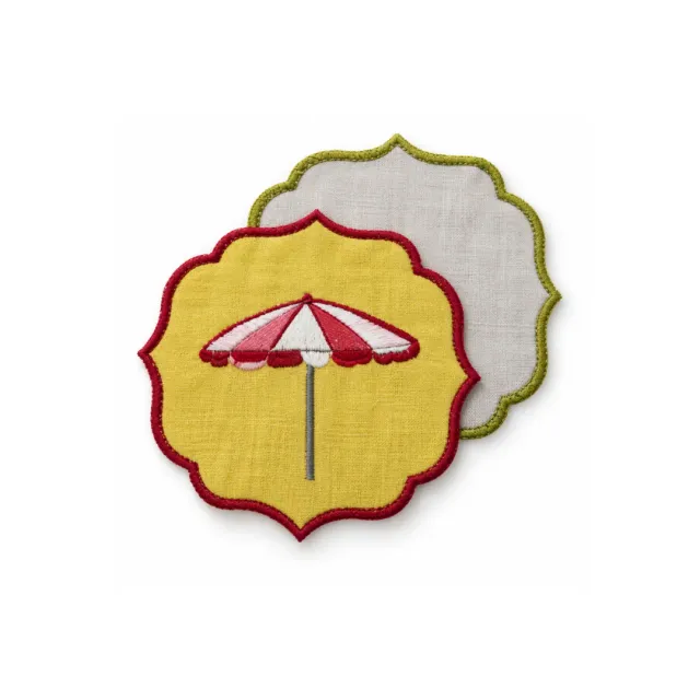 Les Ottomans HCN18 cocktailservietter broderet 2 stk bomuld