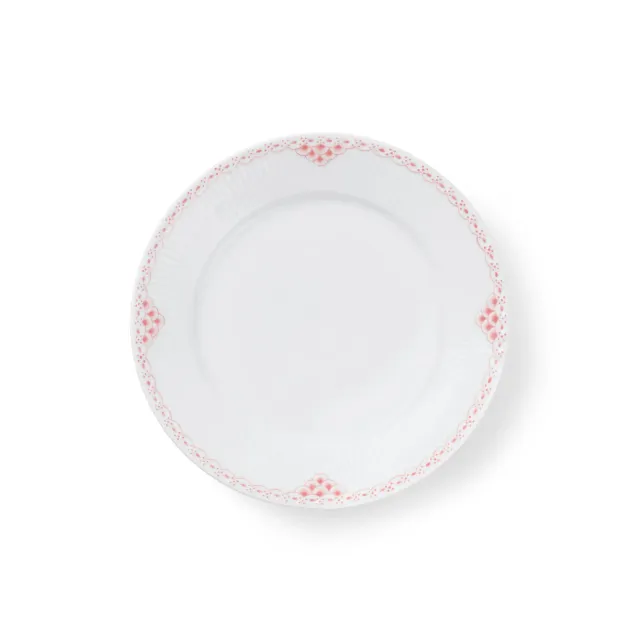 Kgl. Porcelæn Koral Blonde tallerken 22 cm koral