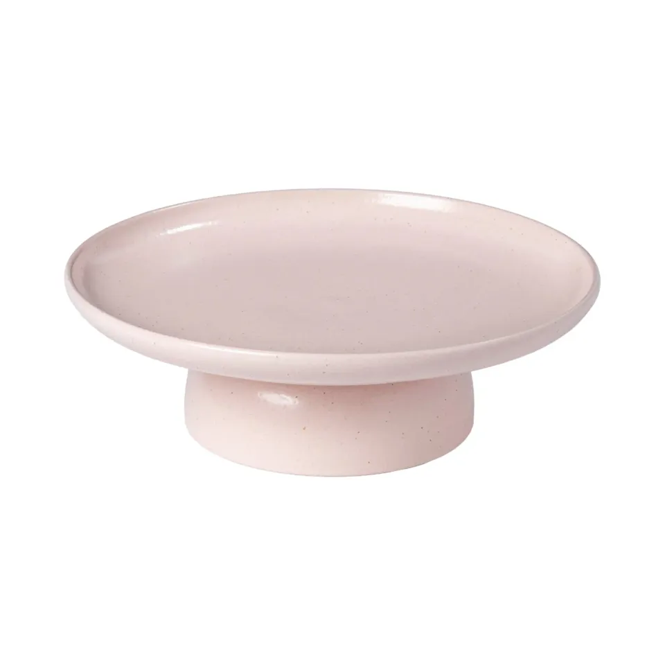 Costa Nova Pacifica Footed Plate fad lyserød mat