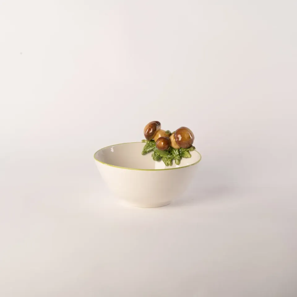 Les Ottomans Funghi MUTT08 skål keramik håndmalet