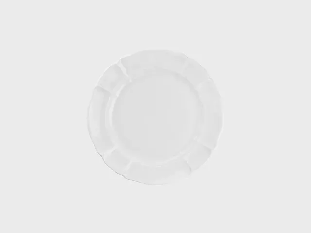 Nymphenburg Rokoko tallerken 20 cm hvid