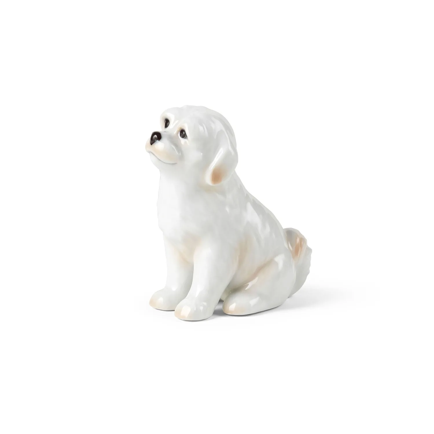 Kgl. Porcelæn Juleplattefigur 2024 hund 10,5 cm blå