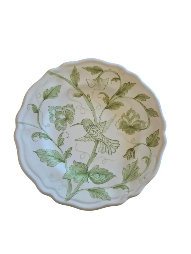 Les Ottomans Hummingbird desserttallerken 21 cm grøn