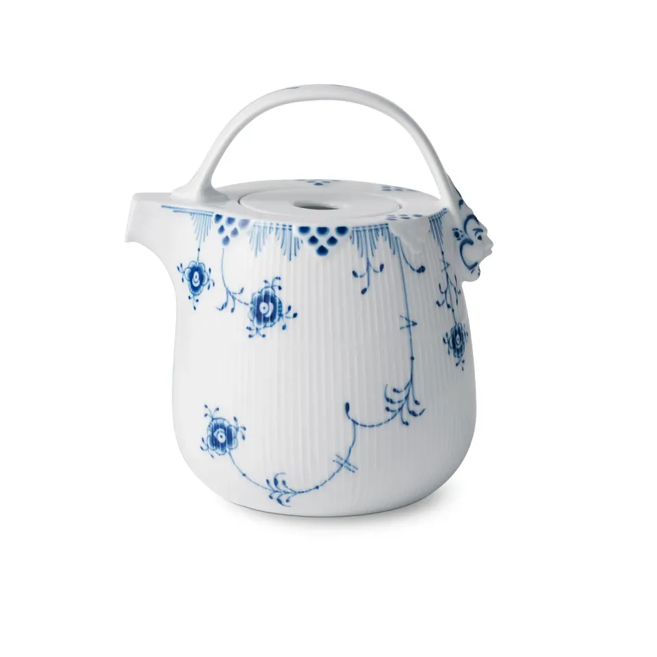 Kgl. Porcelæn Blå Elements tekande 95 cl blå