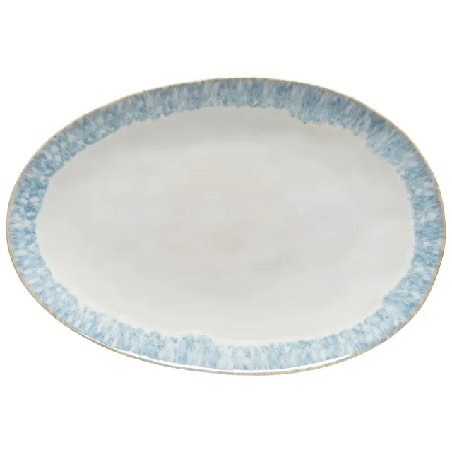 Costa Nova Brisa ovalt fad Ria Blue blank glasur