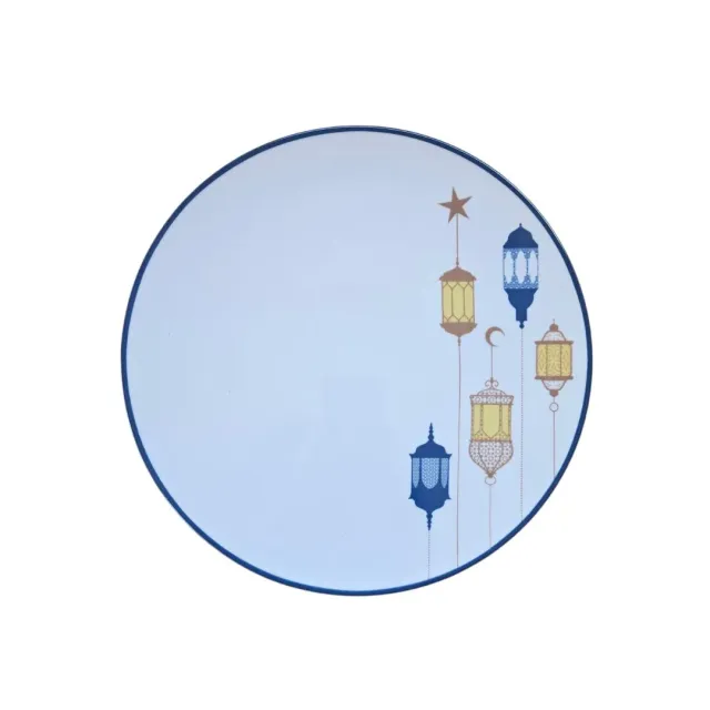 Les Ottomans Lanterna tallerken gul blå porcelæn