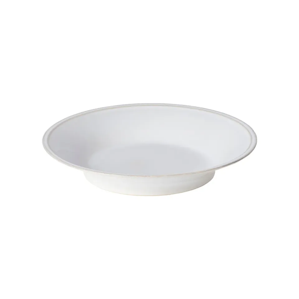 Costa Nova Friso suppe/pastatallerken hvid blank stentøj
