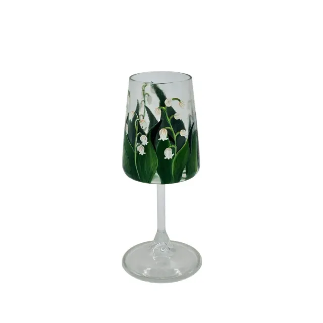 Les Ottomans Lily glas håndmalet pynt