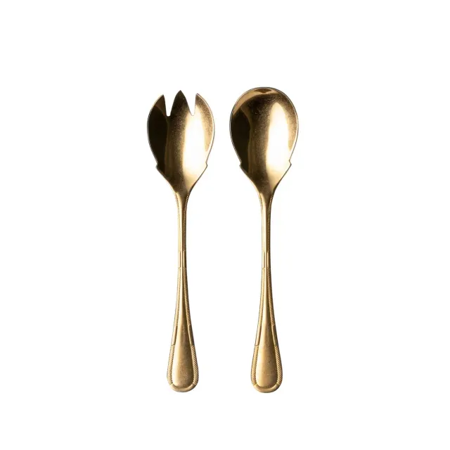 Costa Nova Ancestral salatbestik 2 dele vintage gold rustfrit stål