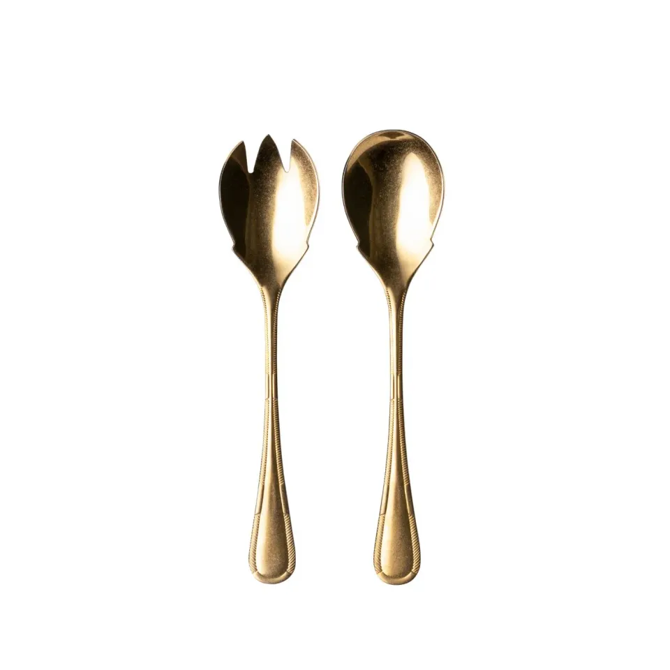 Costa Nova Ancestral salatbestik 2 dele vintage gold rustfrit stål