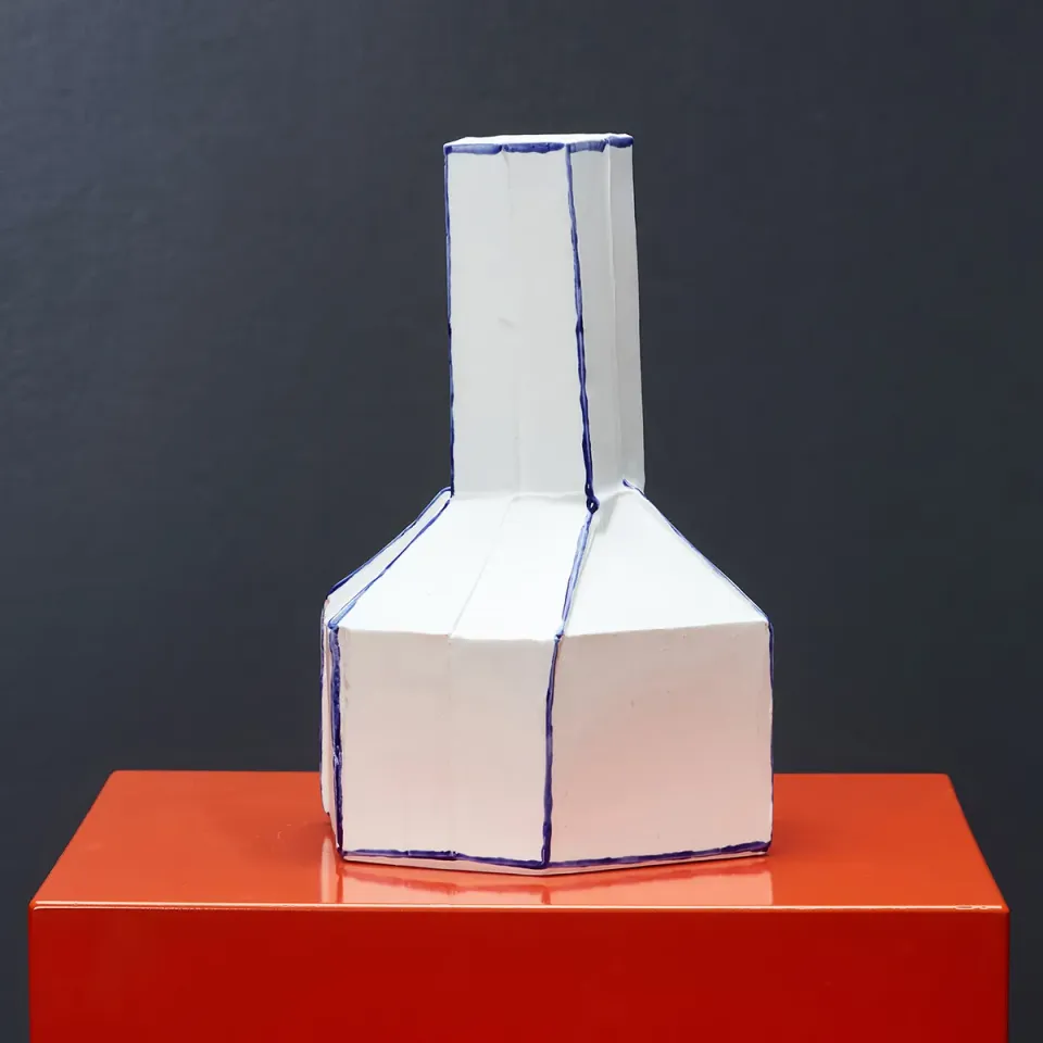 1882-Ltd Lines Vase blomstervase håndlavet
