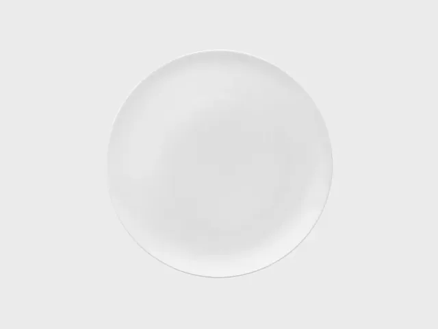 Nymphenburg Lotos tallerken coupe 25 cm hvid