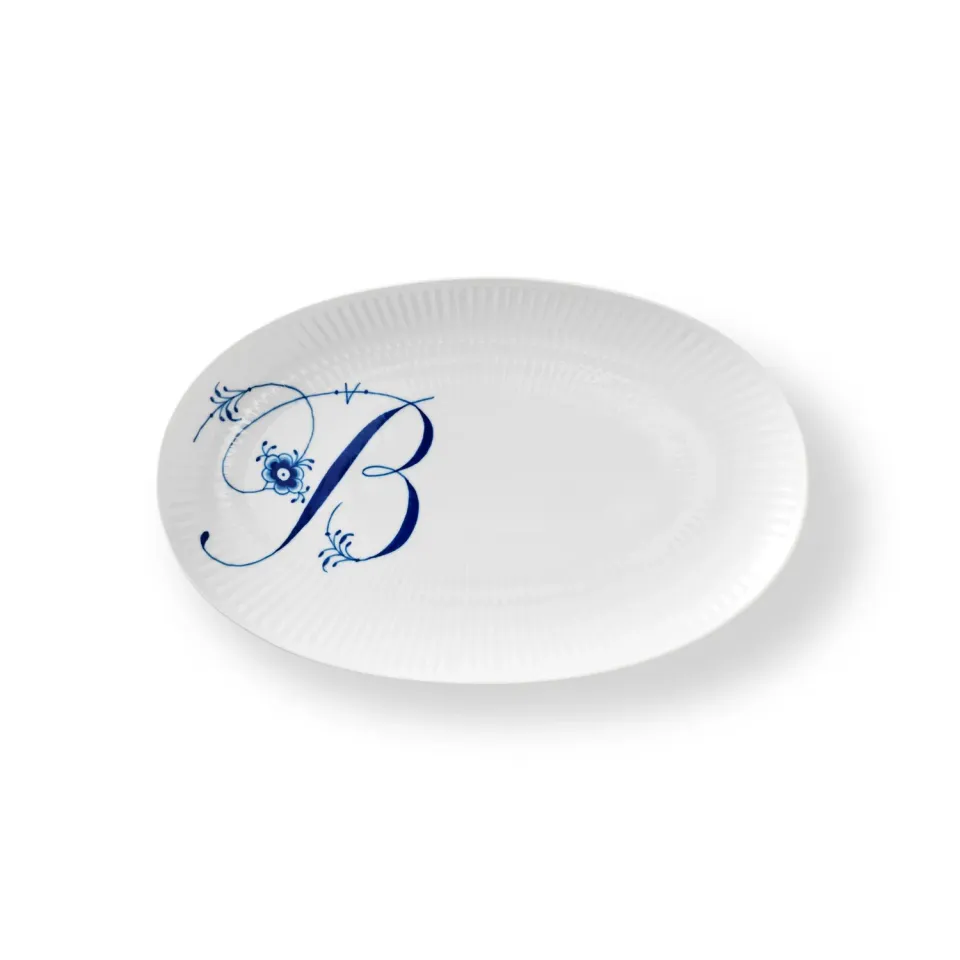 Royal Copenhagen Alfabet B asiet 23,5 cm håndmalet