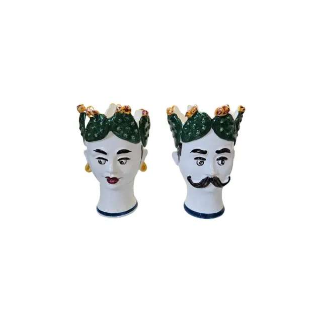 Les Ottomans Sicily Sculpture SCU08S vase håndmalet