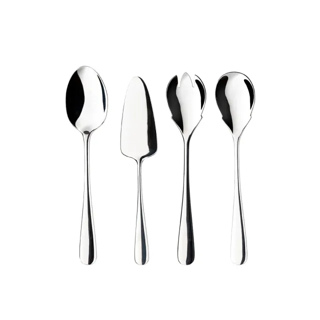 Costa Nova Lumi serveringsbestik 4 dele polished silver