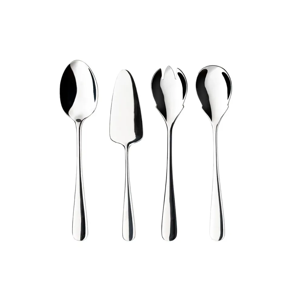 Costa Nova Lumi serveringsbestik 4 dele polished silver