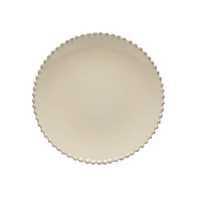 Costa Nova Pearl middagstallerken creme stentøj blank