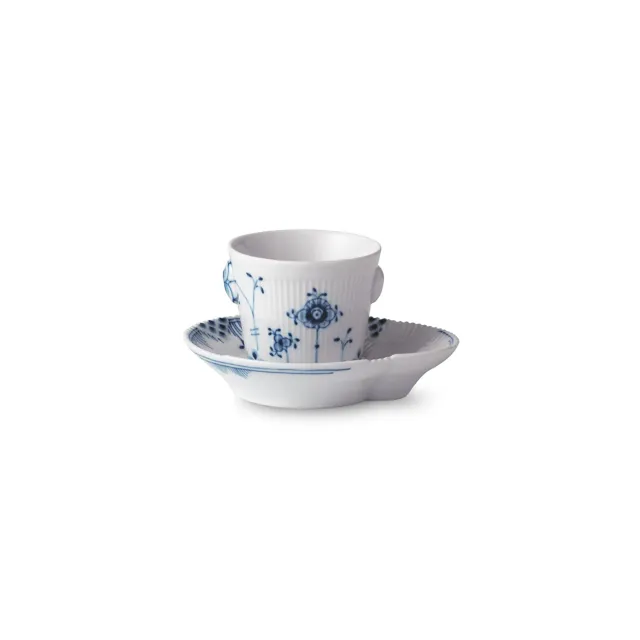 Royal Copenhagen Blå Elements espressokop med underkop 9 cl