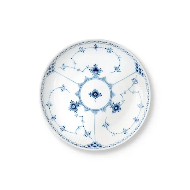 Royal Copenhagen Halvblonde tallerken coupe 20 cm musselmalet