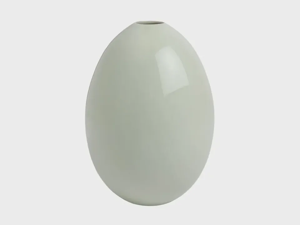 Nymphenburg Eivase Seladon L æggevase celadon porcelæn