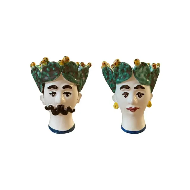 Les Ottomans Sicily Sculpture SCU08 vase håndlavet ansigt