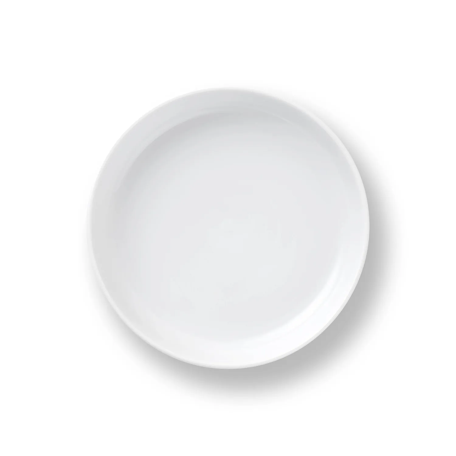 Kgl. Porcelæn Hvid Riflet fad 18,5 cm ovnfast hvid