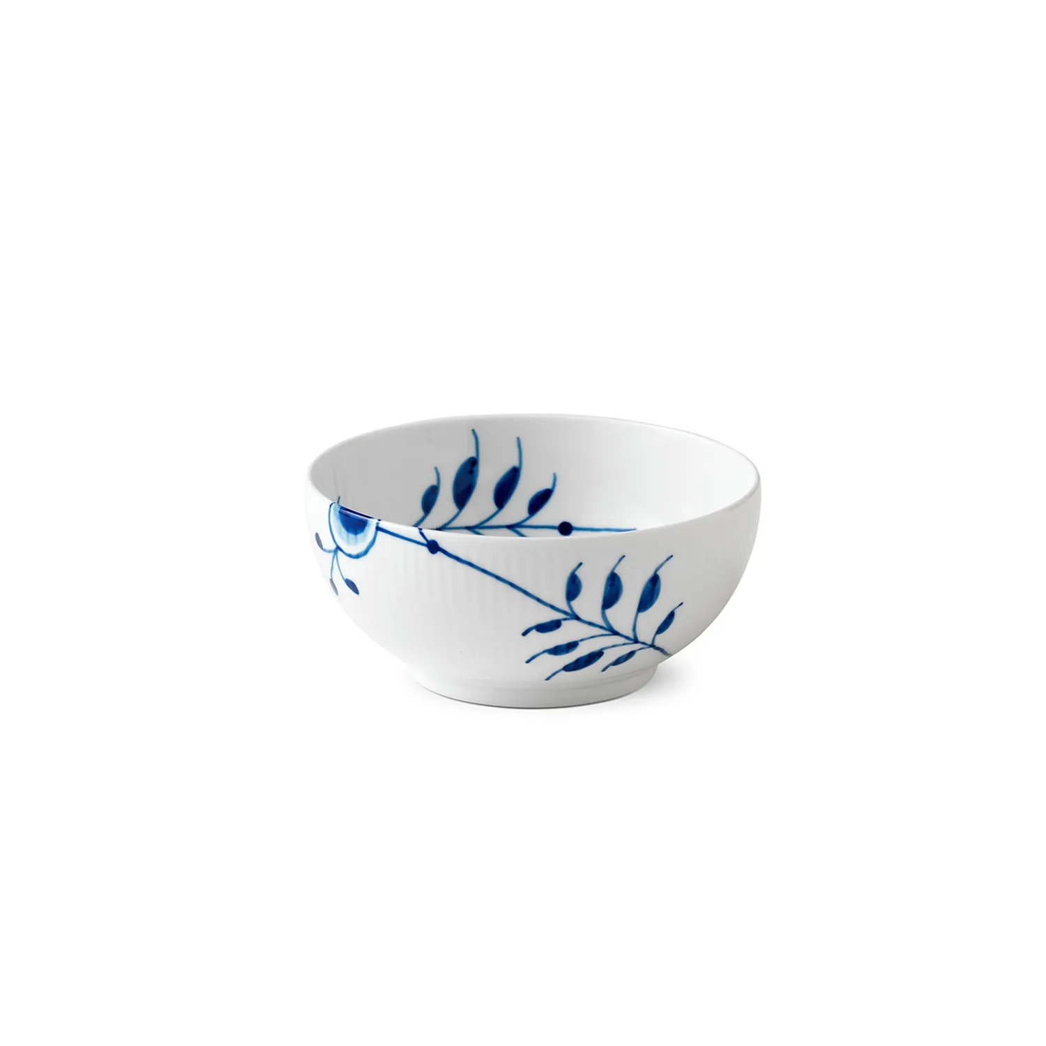Kgl. Porcelæn Blå Mega Riflet skål 73 cl porcelæn