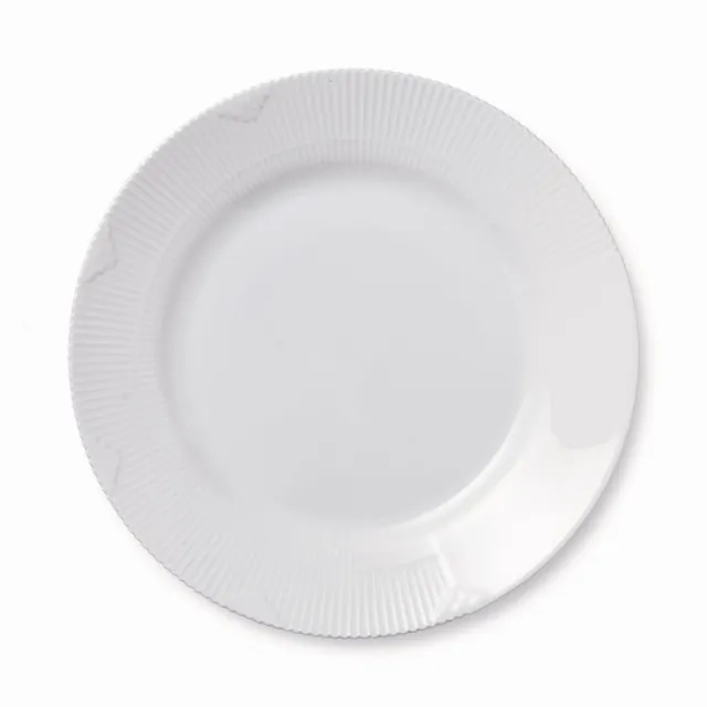 Royal Copenhagen Hvid Elements tallerken 28 cm hvid