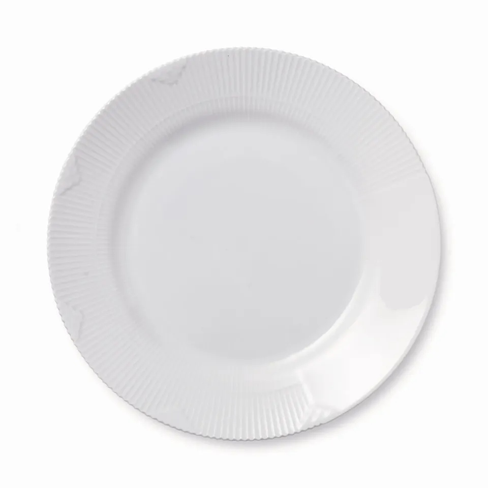 Royal Copenhagen Hvid Elements tallerken 28 cm hvid
