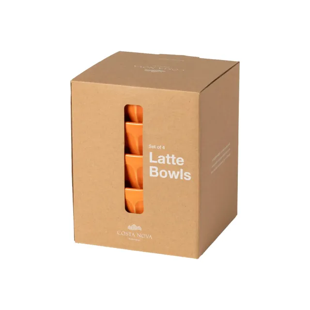 Costa Nova Petals skåle 4 stk Tangerine Orange